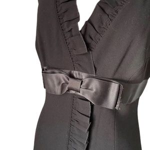 Prada black ribbon dress